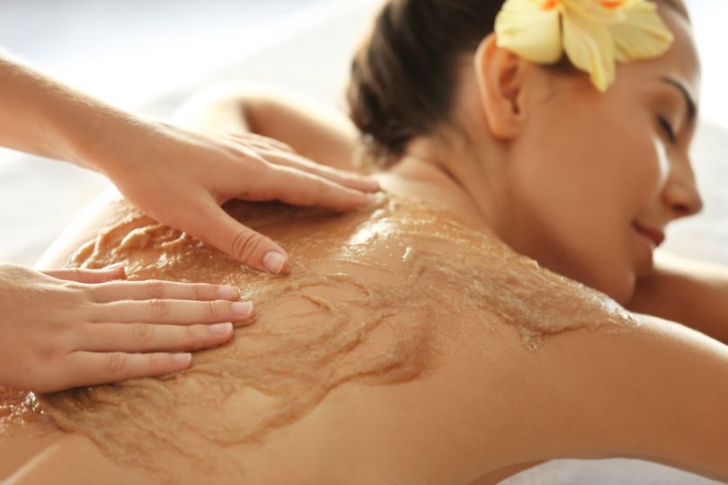Scrub treatment at the spa
