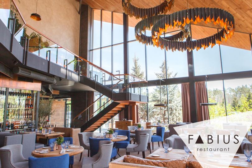 gorgeous two-level restaurant