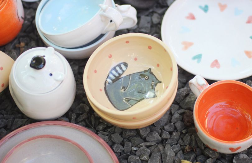crockery with lovley paintings