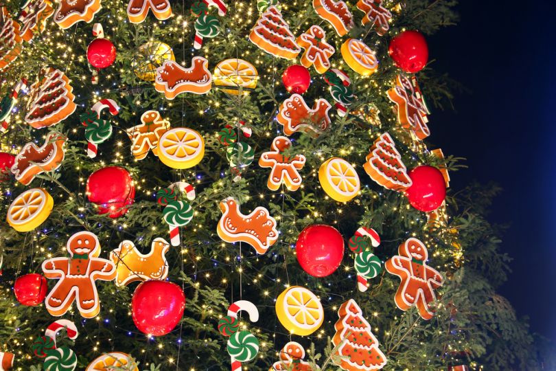 christmas tree with decor