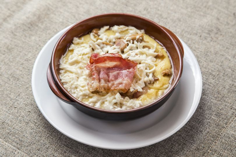 Banosh with bacon