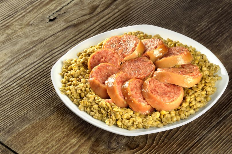 Lentils and sausage