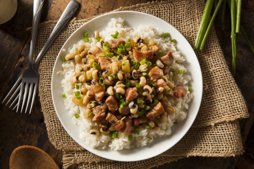 Black-eyed peas and Hoppin' John