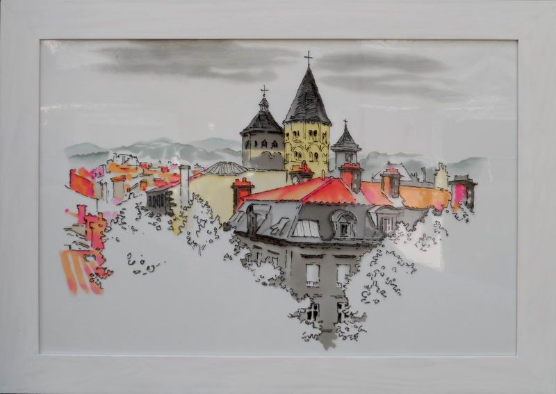 Stained glass art exhibition