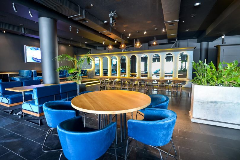 stylish restaurant hall