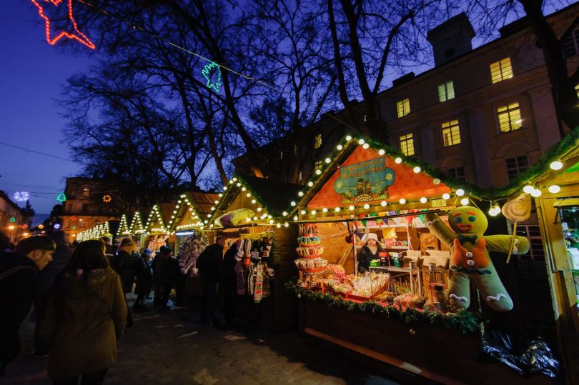 Christmas market in Lviv