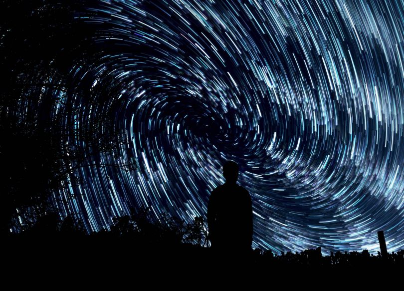 Stars at the night sky