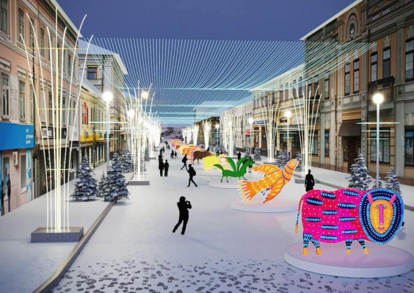 New Year 2019 Podil Kyiv