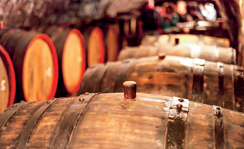 Wine oak barrel