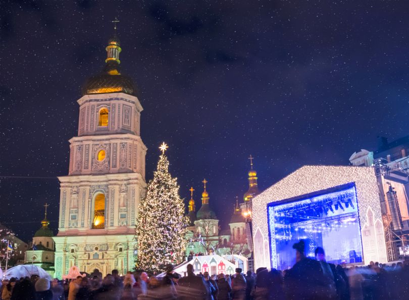 sofiyska square at new year