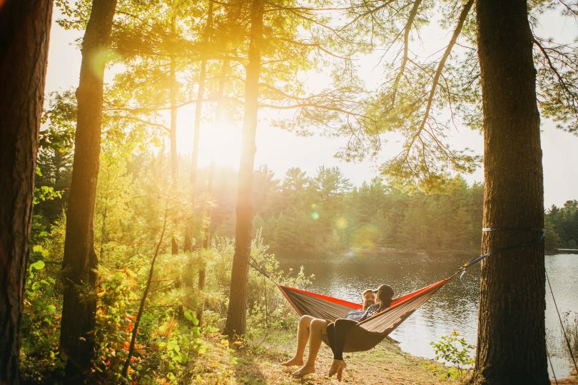 Couple enjoying nature