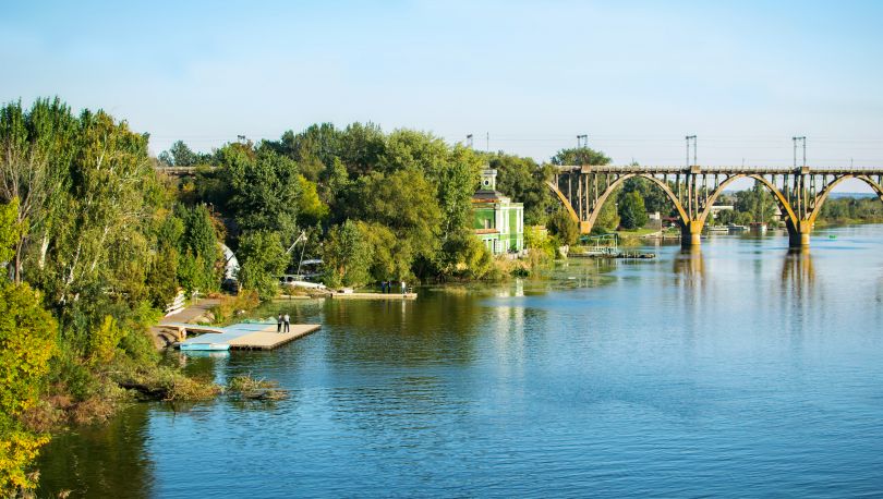 Monastery Island in Dnipro