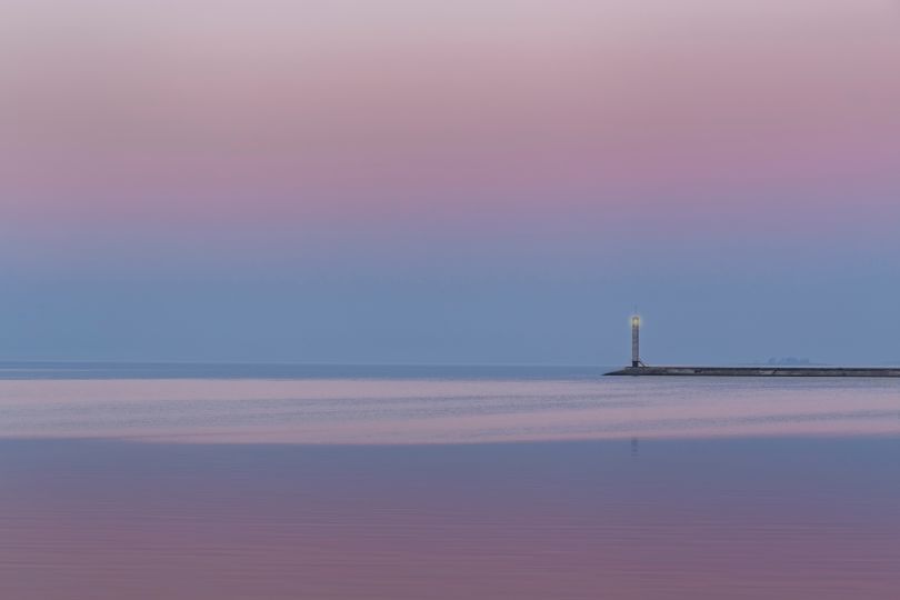 Sunset on Kyiv Sea
