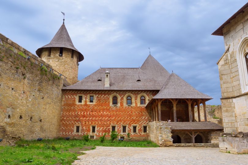 yard of old Khotyn fortress