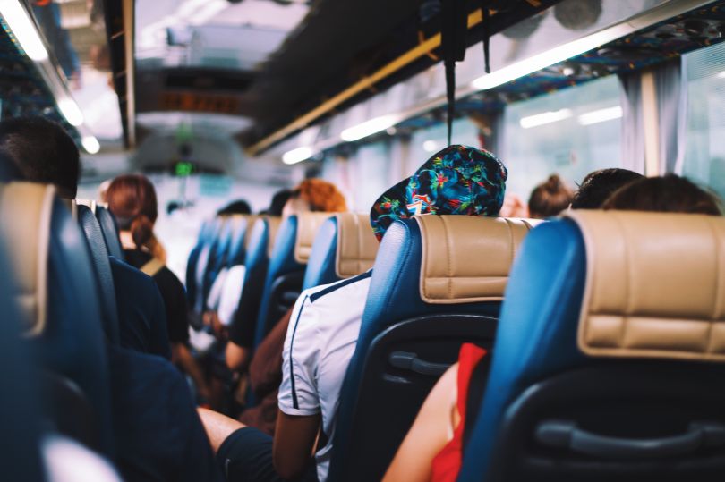 People sitting in the bus