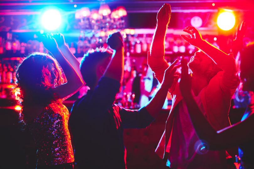 Raving party in a Lviv club