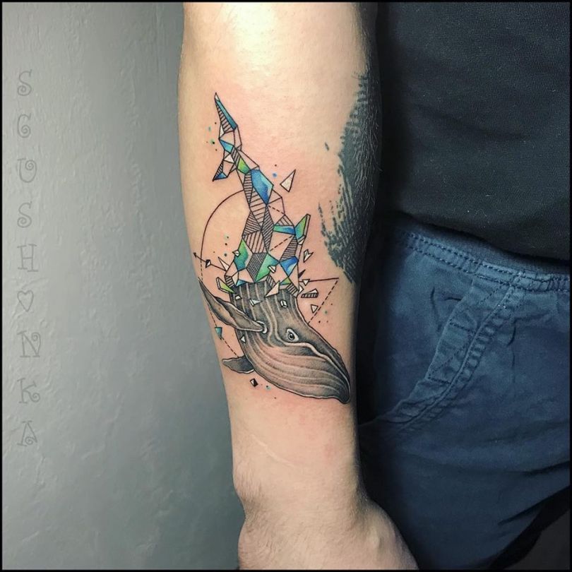 Dude with a whale tattoo by Sgushchonka 