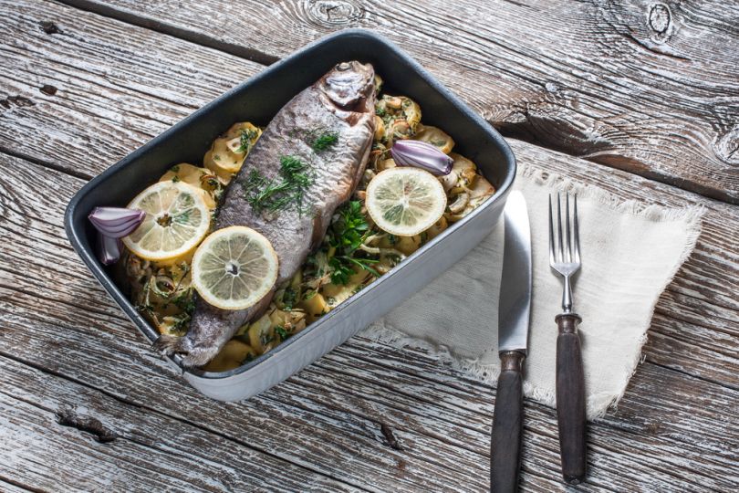 baked trout